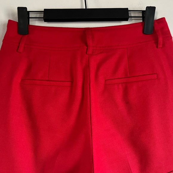 NEW J Crew Remi Short in Stretch Linen Blend Red Size 0 $98 Retail and Sold Out - Picture 8 of 12